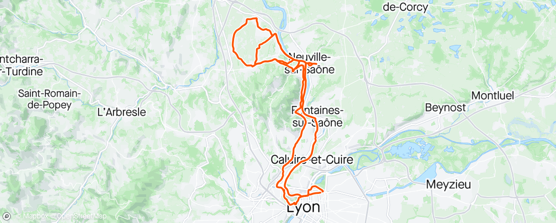 Mapa de la actividad (Sortie vélo le matin)