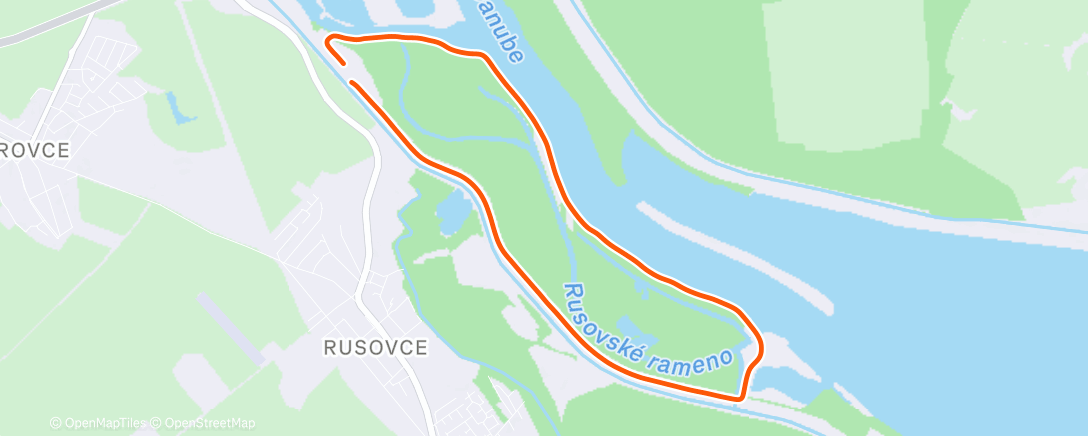 Map of the activity, Morning Run