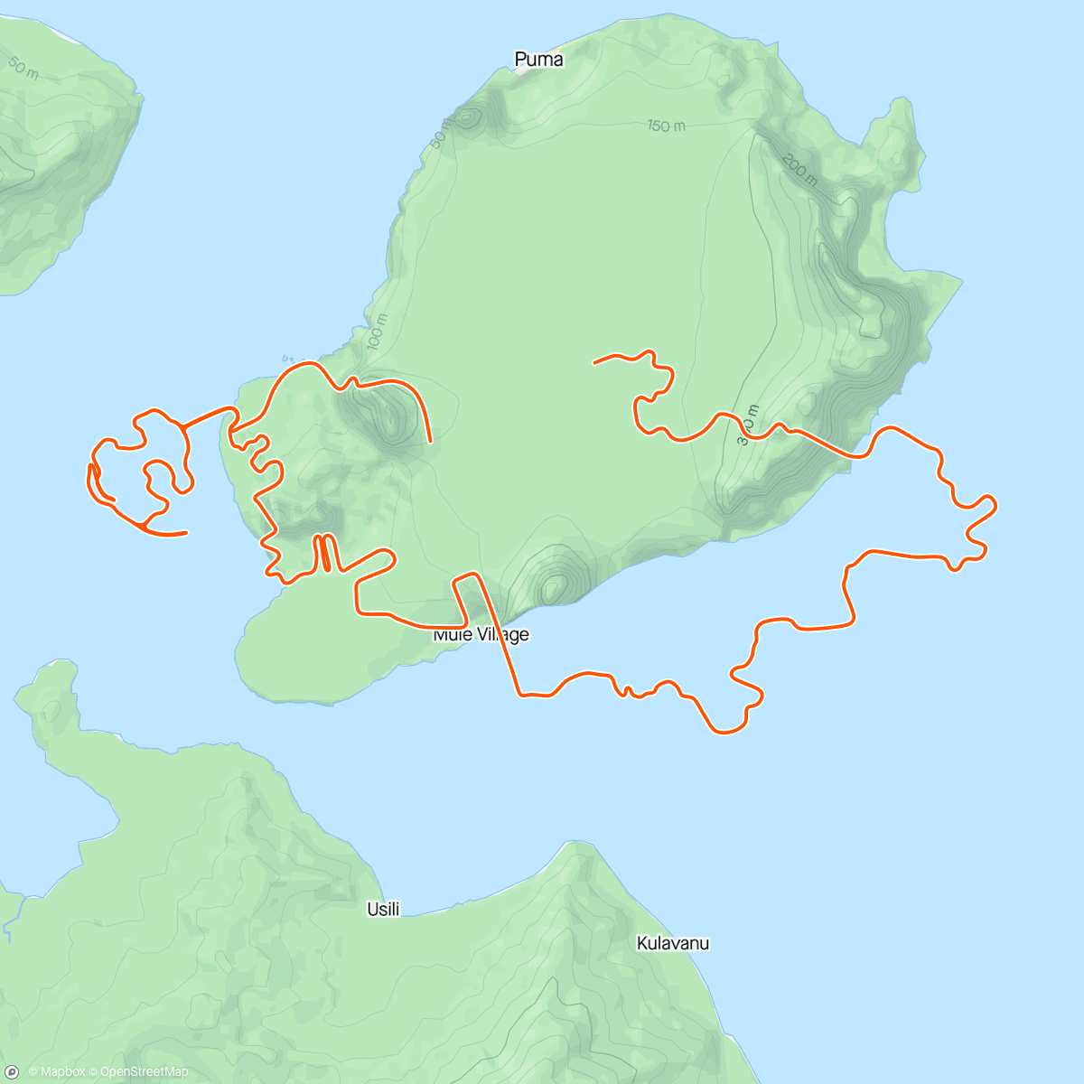 Map of the activity, Zwift - Out And Back Again in Watopia