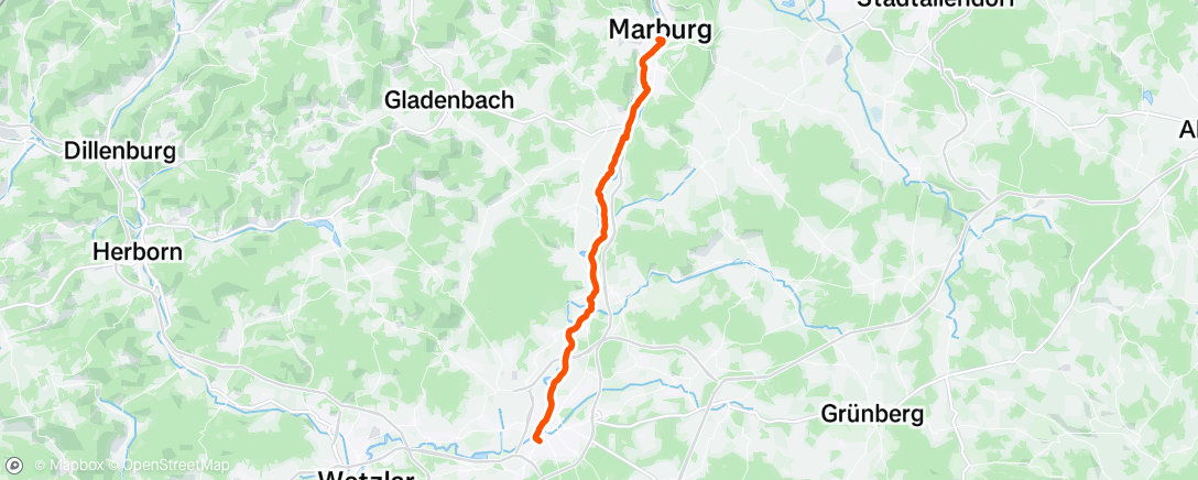 Map of the activity, Afternoon Ride