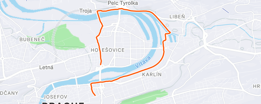 Map of the activity, Pokus