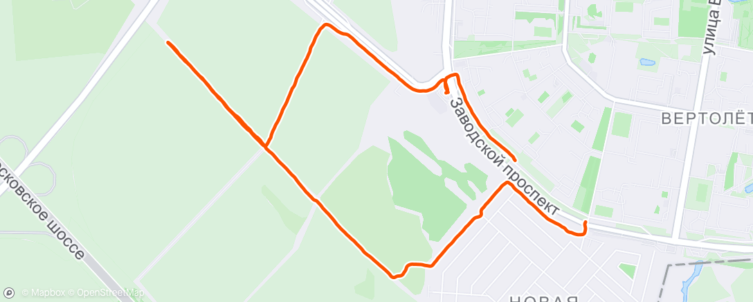 Map of the activity, Afternoon Walk