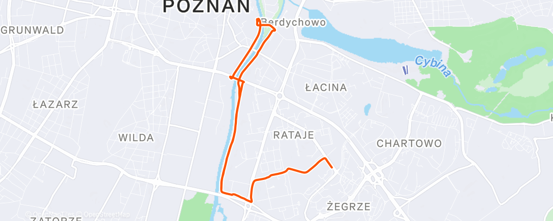 Map of the activity, Afternoon Walk