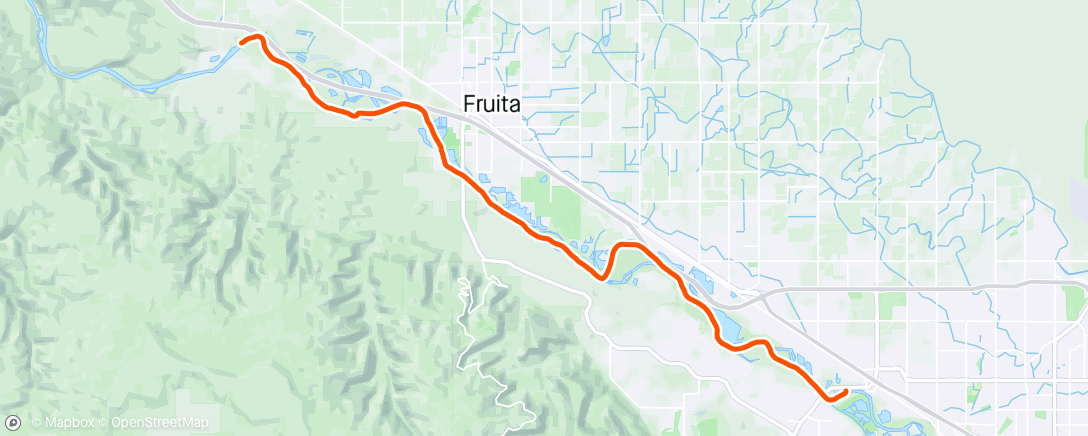 Map of the activity, Colorado River raft paddle