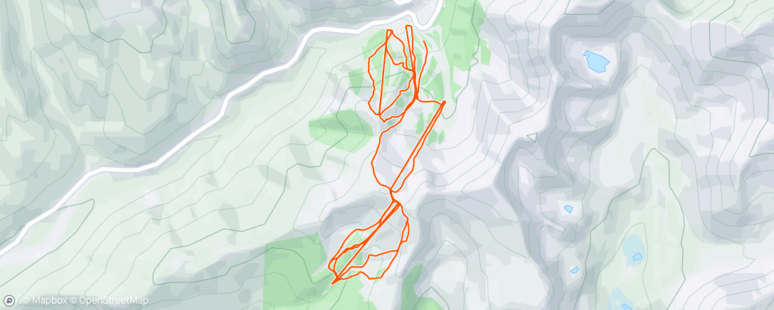 Карта физической активности (Afternoon Alpine Ski)