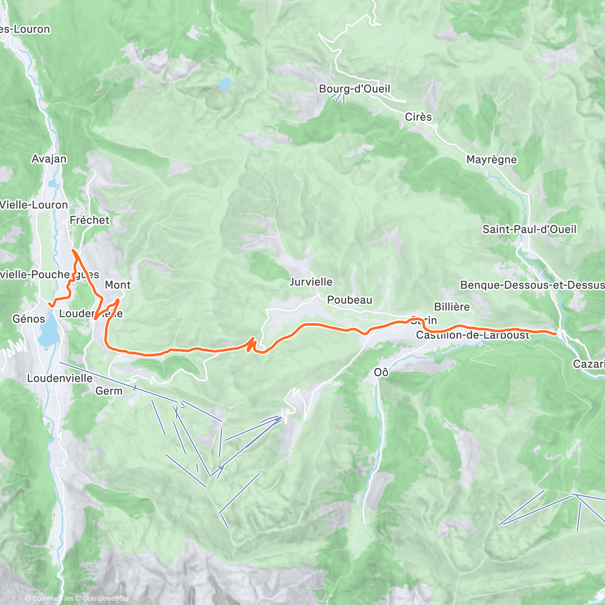 Map of the activity, Namiddagrit