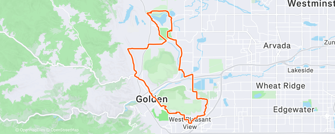 Карта физической активности (Morning Ride)