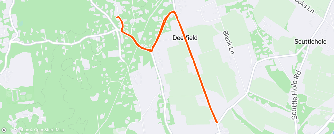 Map of the activity, Morning Run