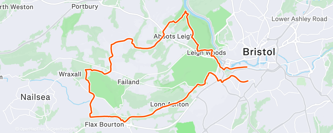 Map of the activity, Norman No-mates Christmas ‘Cross Ride