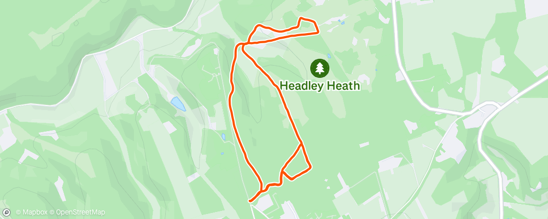 Map of the activity, Lunch Trail Run