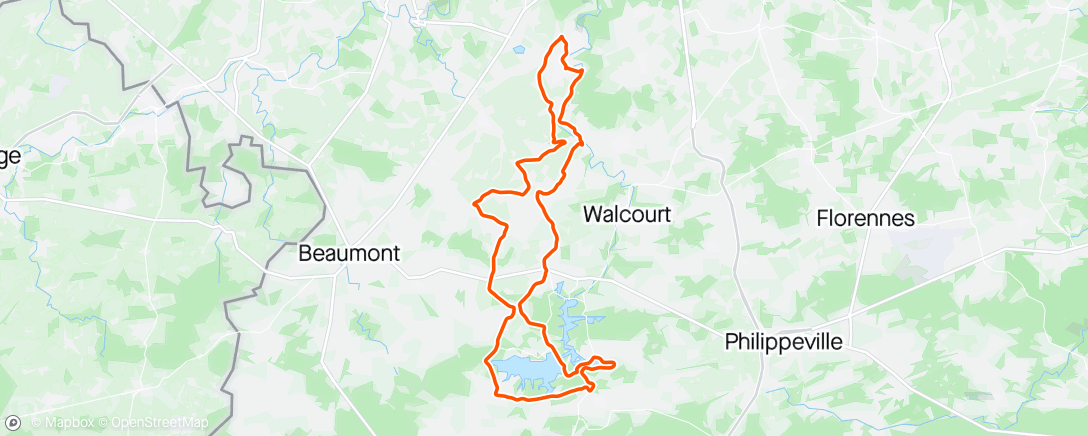 Map of the activity, 🌥 Ham-Sur-Heure 🇧🇪 - No race today 🎶