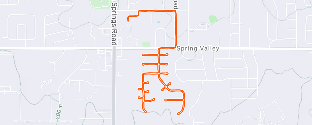 Map of the activity, Christmas light Edgefield run with ARC. 🎄