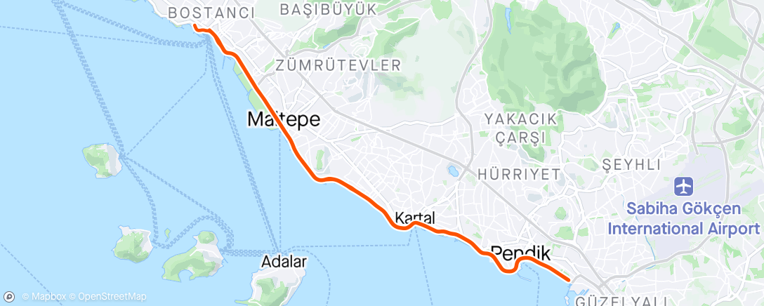 Mapa de la actividad, Emre Ural TT deneme Ride