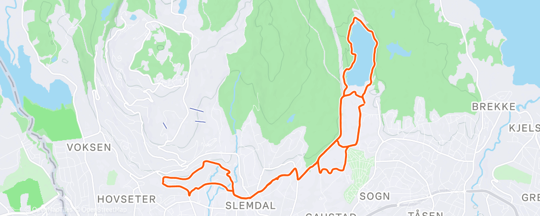 Map of the activity, Løpeåret 2026 er i gang🥵