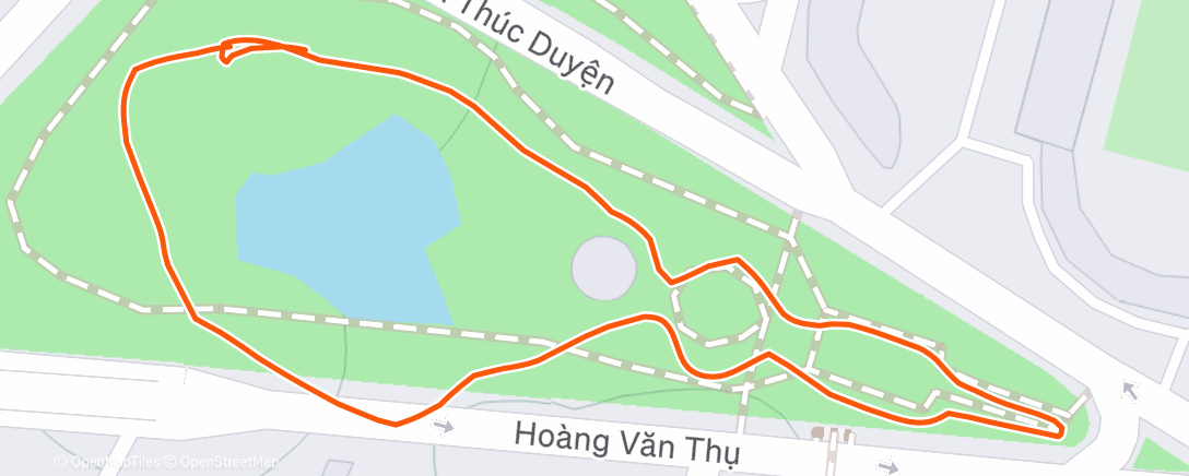 Map of the activity, Evening Walk