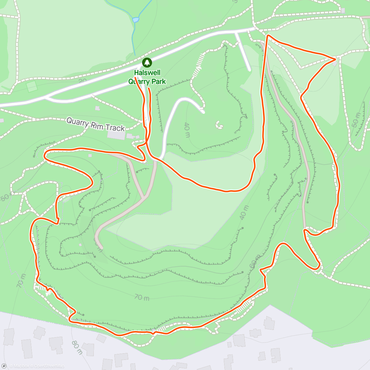 Map of the activity, Halswell Quarry Walk