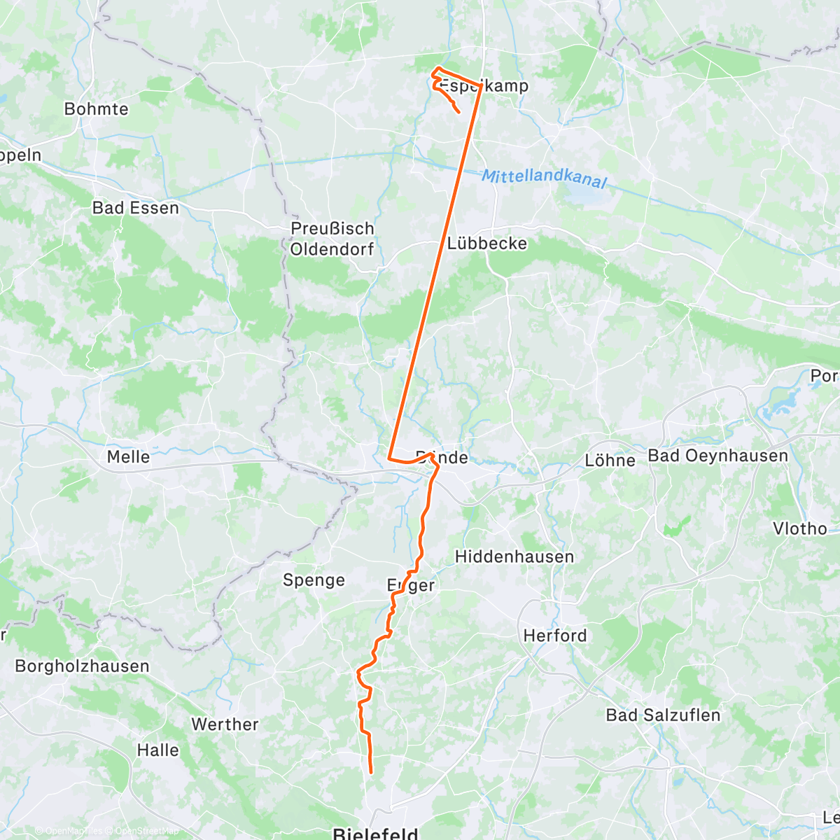 Map of the activity, Frostig 🥶