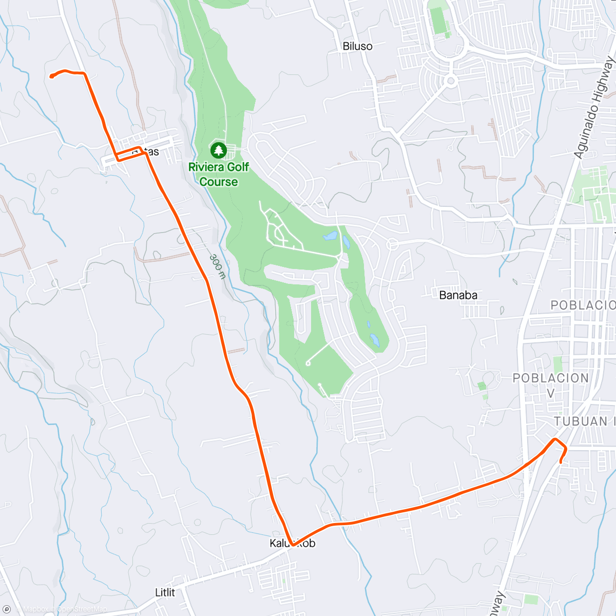 Map of the activity, Sabbath Ride