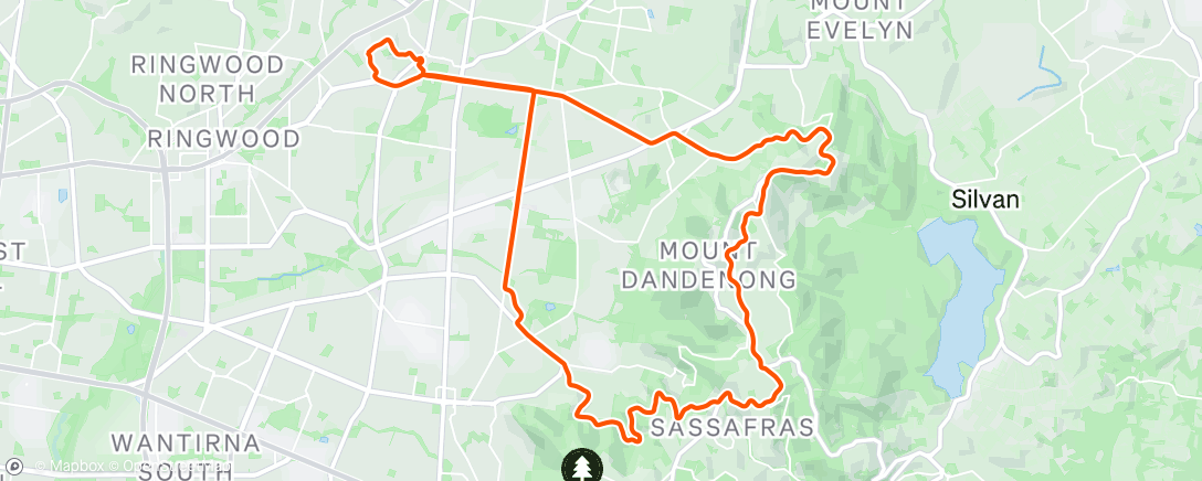 Mapa de la actividad (Cracking morning for a 1:20 CCW group loop)