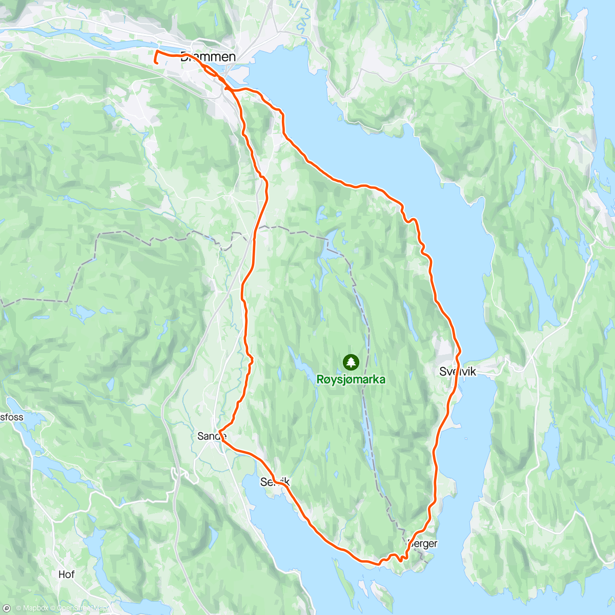 Map of the activity, På hjul med the Ranviks 🥳