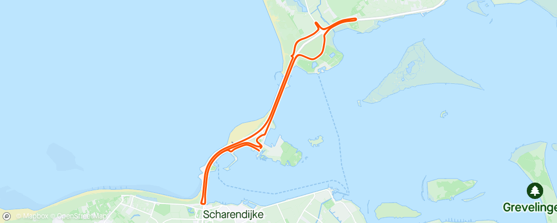 Karte der Aktivität „Triathlon Brouwersdam”