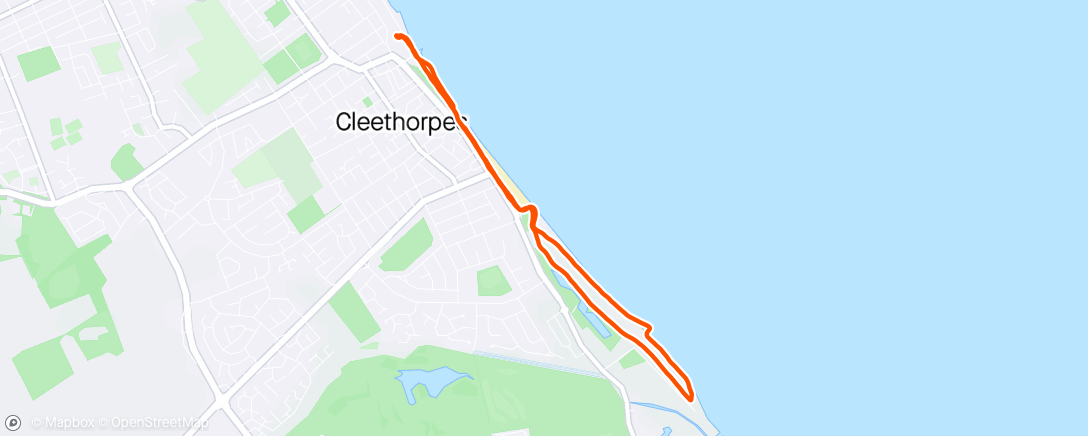 Map of the activity, Cleethorpes
