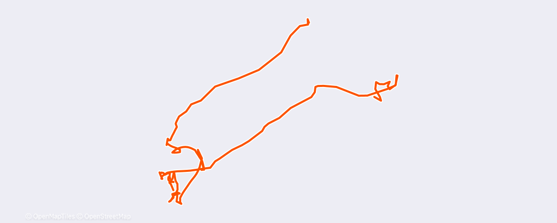 Map of the activity, Afternoon Workout