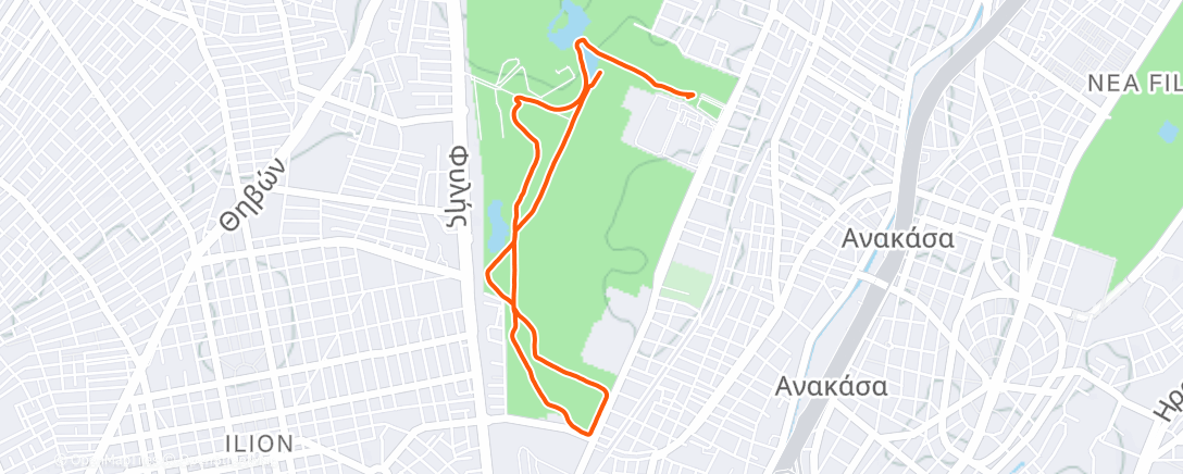 Map of the activity, Morning Walk