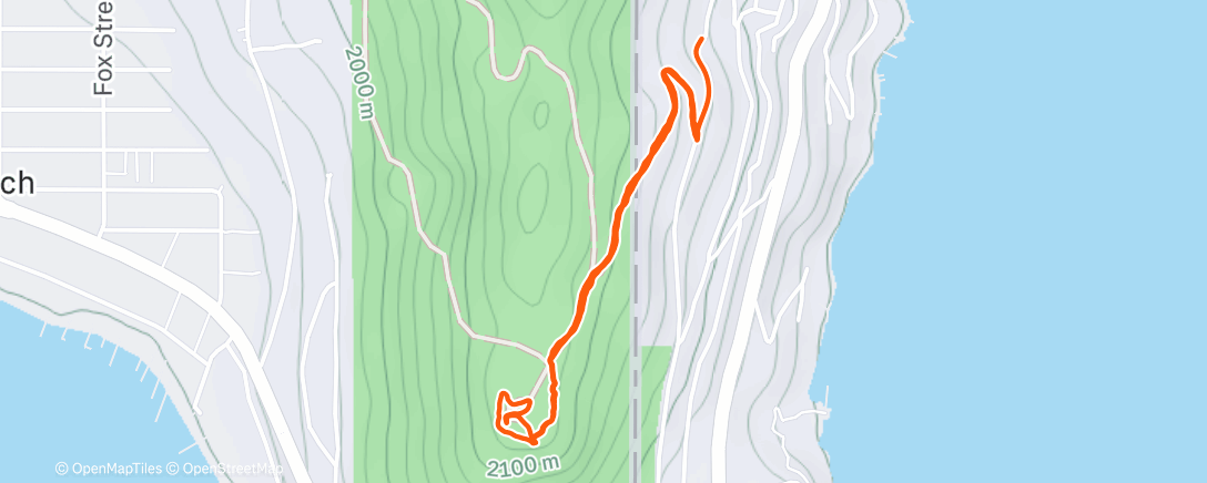 Map of the activity, Morning Hike