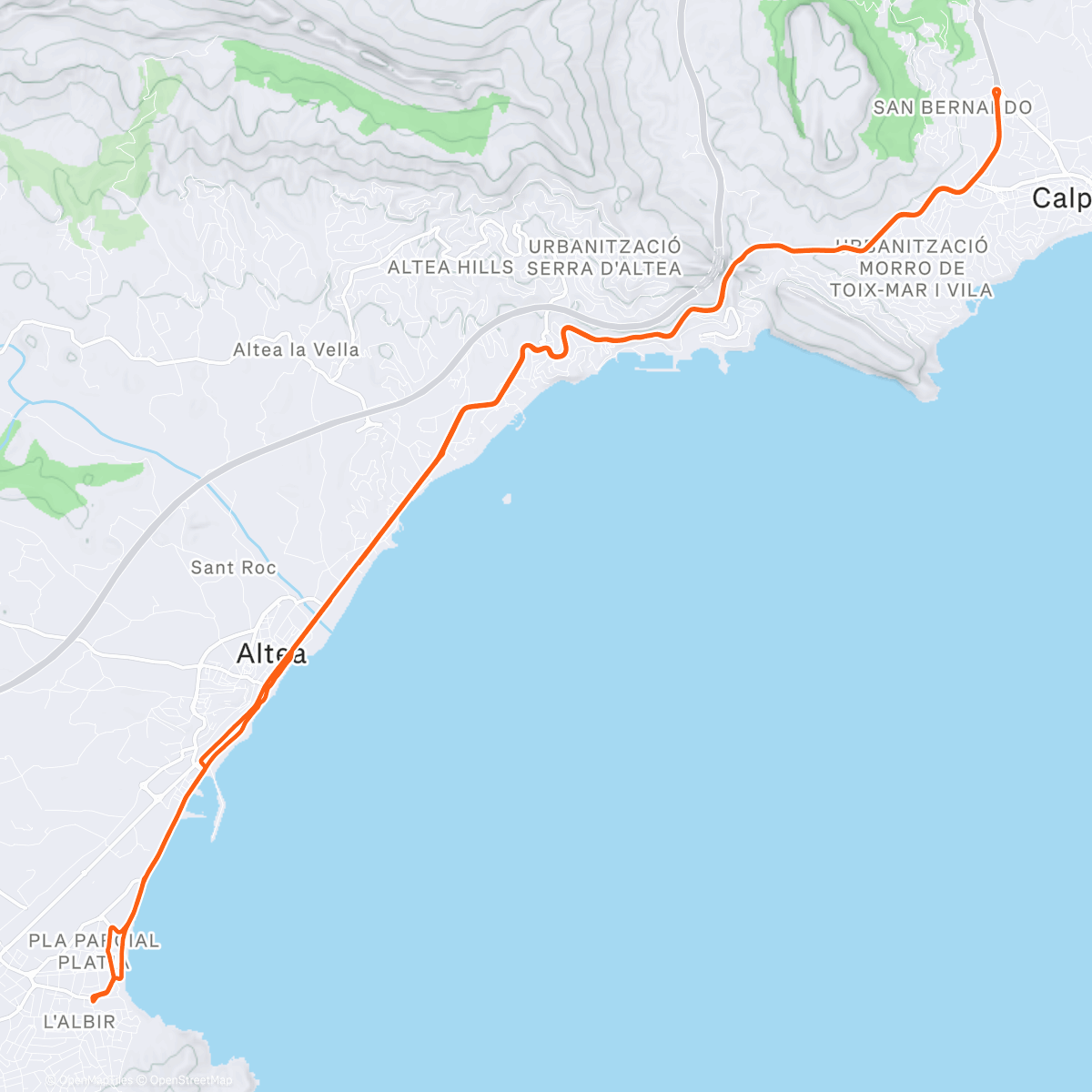 Map of the activity, TC 7