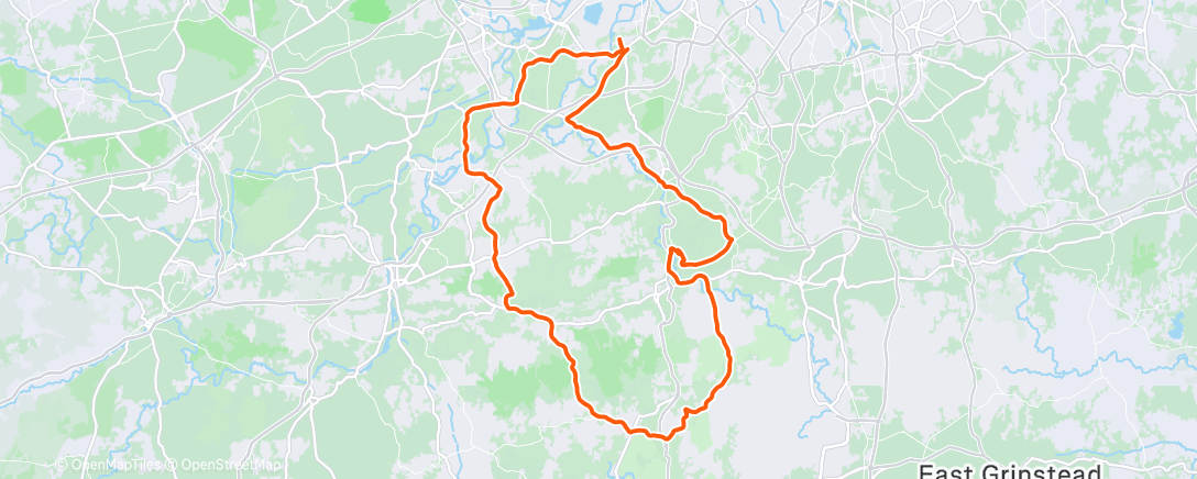Map of the activity, Ride with Grace