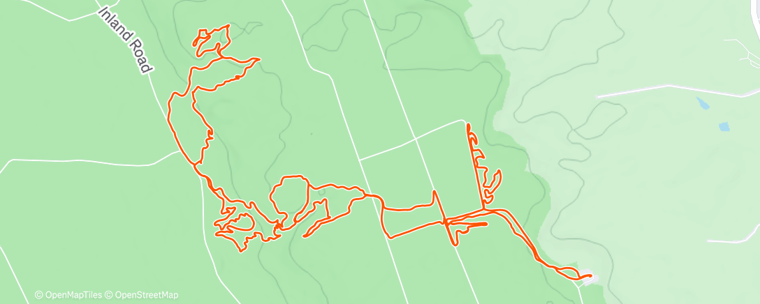 Map of the activity, 50th Bday solo cruise (damp & humid)
