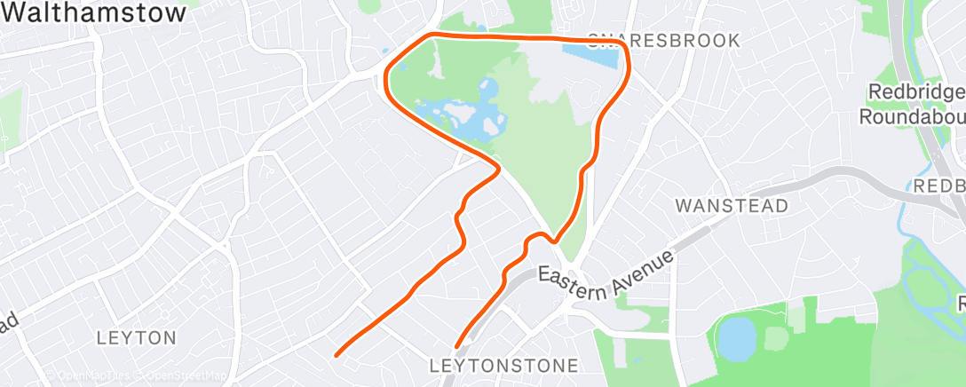 Map of the activity, Not fun run