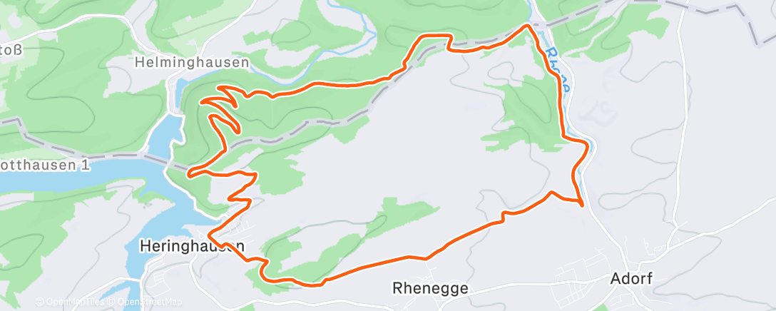 Карта физической активности (Lunch Trail Run)