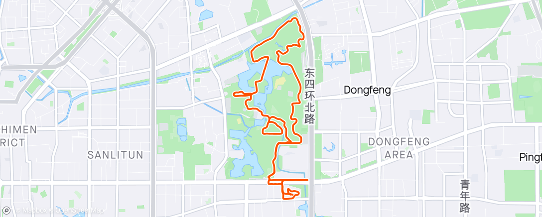 Map of the activity, 😼朝のランニング