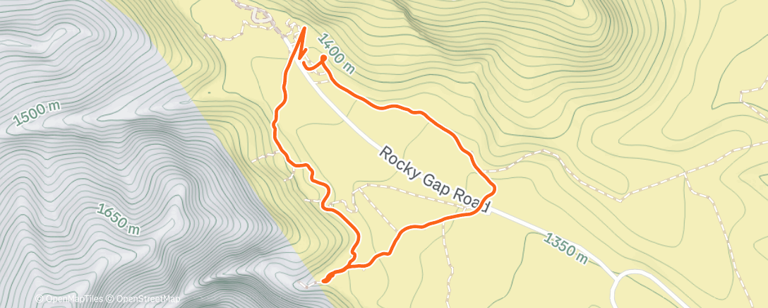 Map of the activity, Willow Springs cousin walk