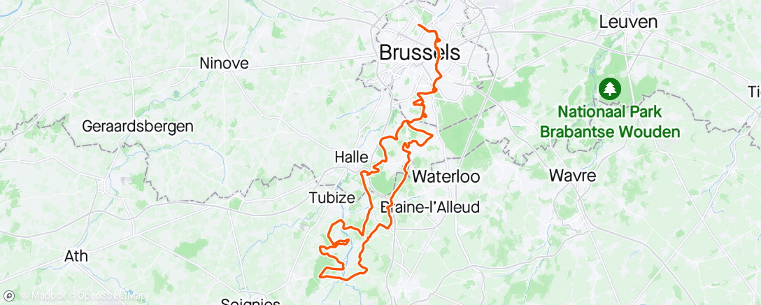 Map of the activity, "Flat Belgium Classic" tardive avec les poulettes... et le poulet 😋