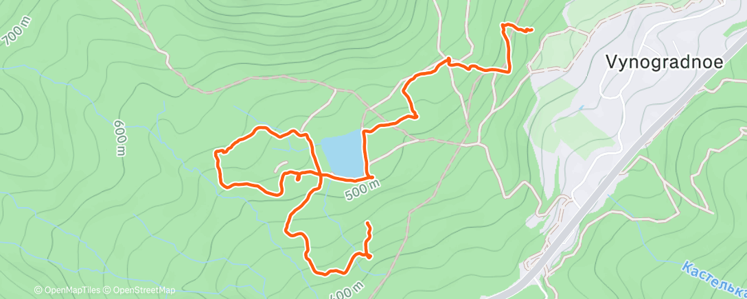 Map of the activity, Трейлраннинг (день)