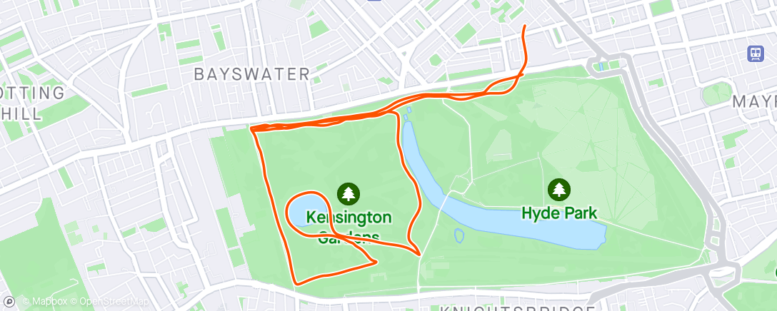 Map of the activity, First Hyde run with Ryan 🖥️