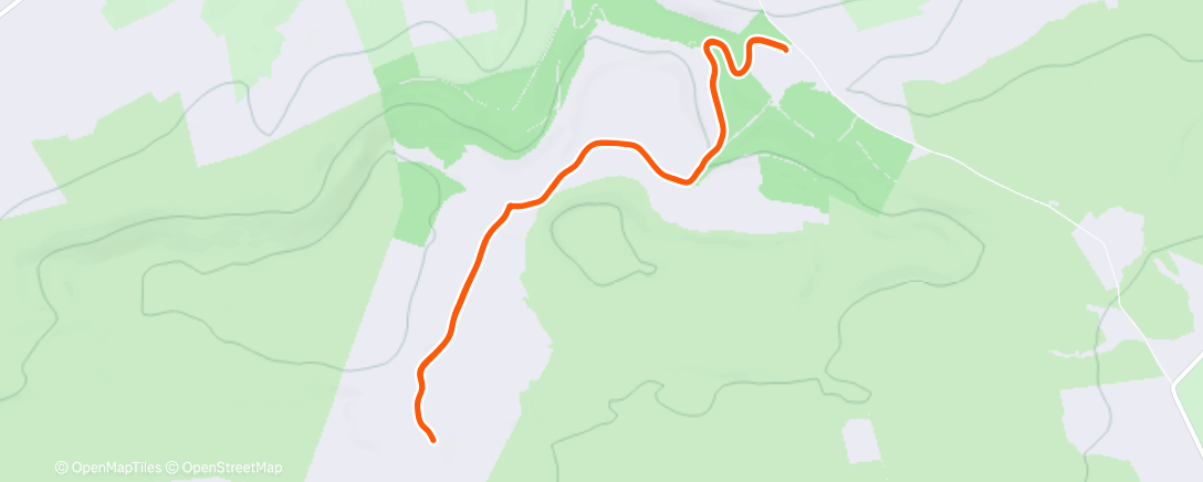Map of the activity, Steady trail intervals