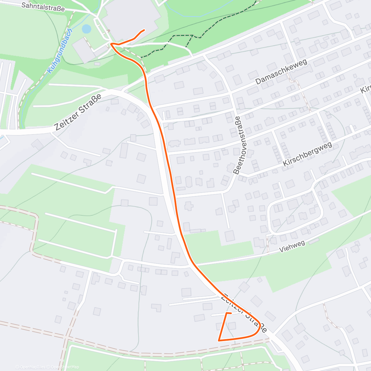 Карта физической активности (Spaziergang am Nachmittag)