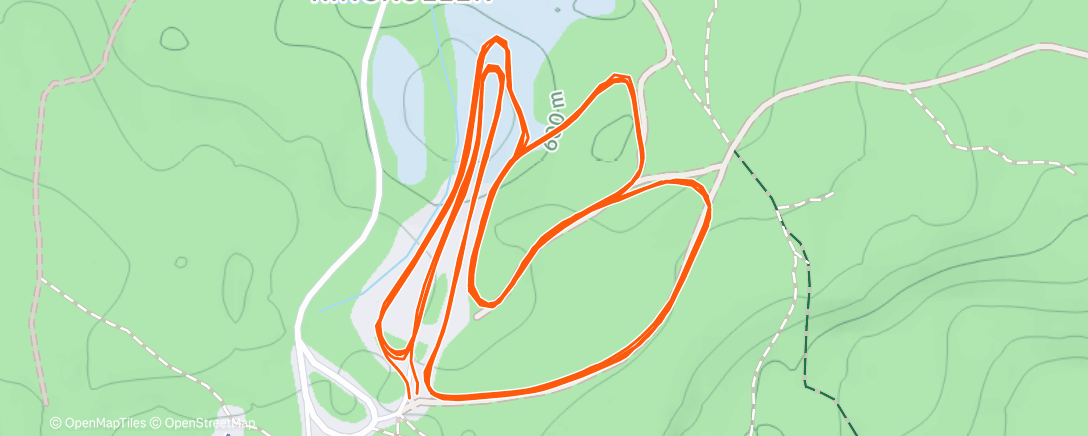 Map of the activity, 4 runder med host og hark