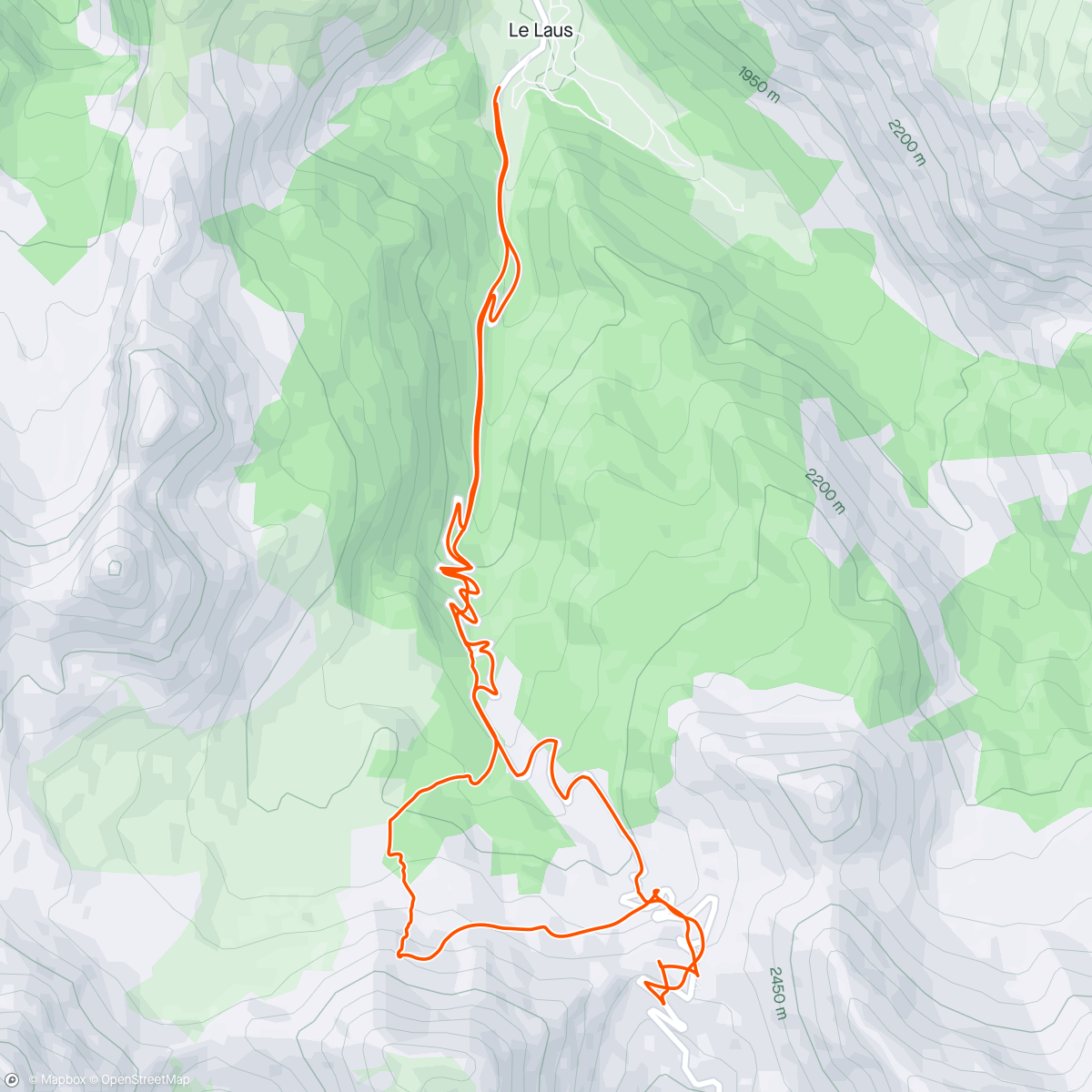 Map of the activity, SDR J4 col d’Izoard