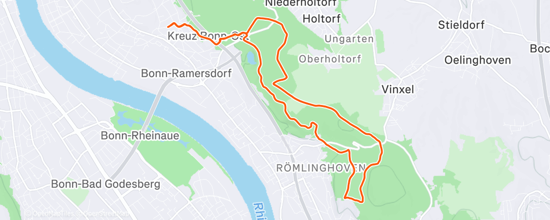 Map of the activity, 4x7min Crossintervalle Z3-Z4 - 3min