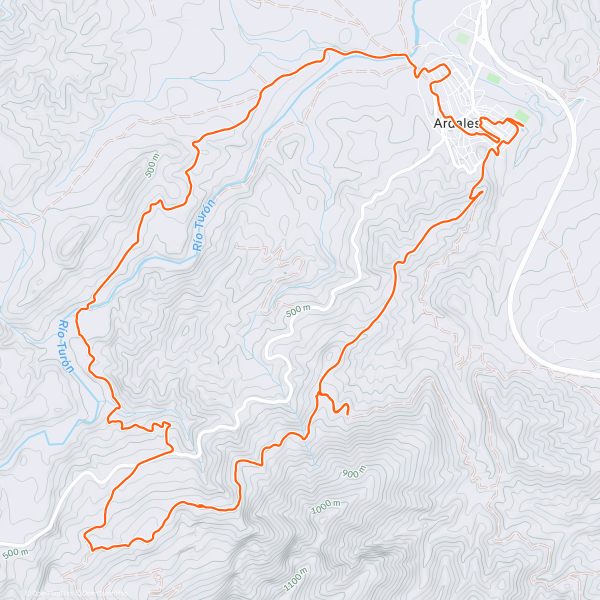 Map of the activity, Afternoon Ride
