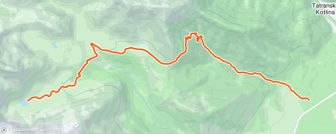 Map of the activity, Afternoon Hike