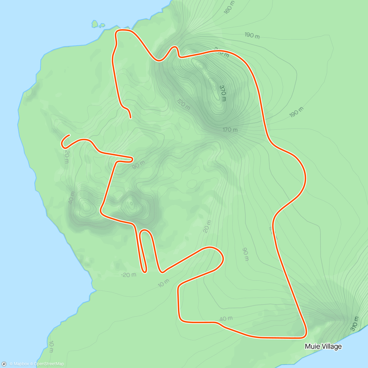Map of the activity, Zwift - Jon's Route in Watopia