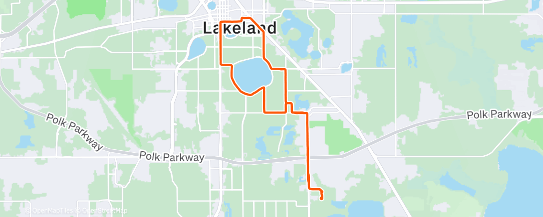 Map of the activity, Morning Run