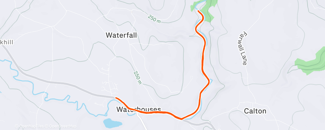 Map of the activity, Christmas Run