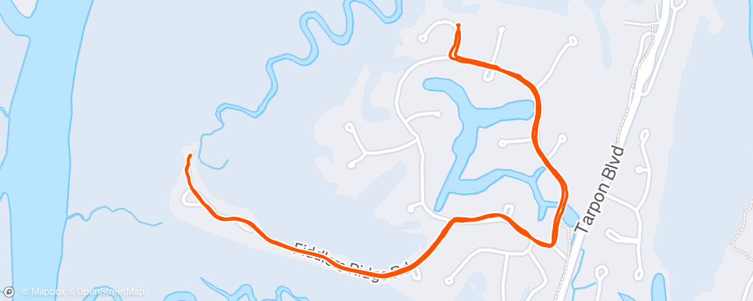 Map of the activity, Afternoon Walk